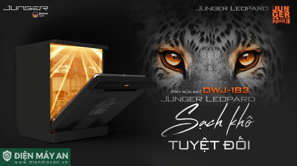 Máy rửa bát độc lập Junger JG Leopard DWJ-183-VG

